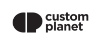 Custom Planet logo in black